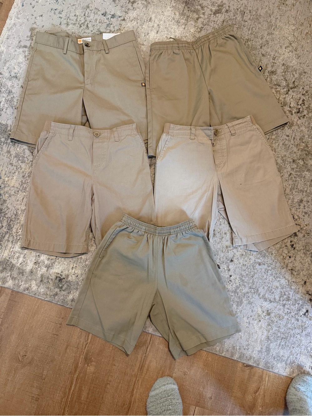 Lands' End Boys' Khaki and Tan Shorts Pack